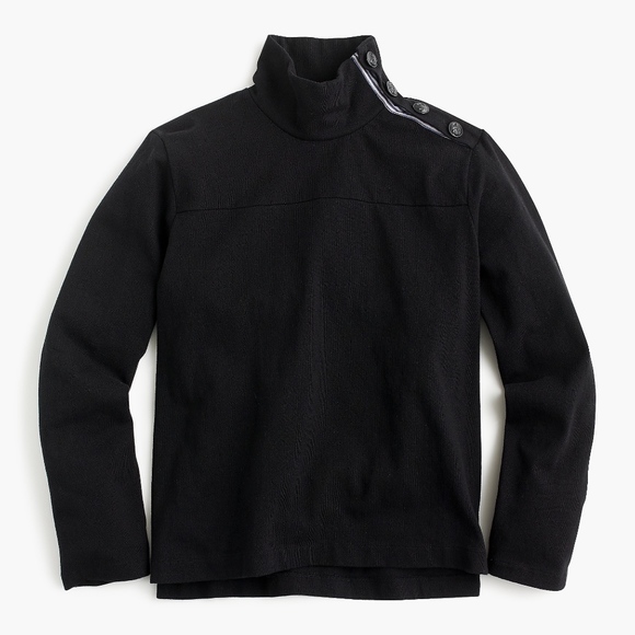 J.Crew Button Shoulder Turtleneck, Sz S, NWT - Picture 1 of 4